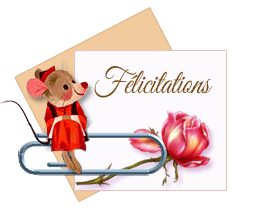 Gif animé félicitations carte